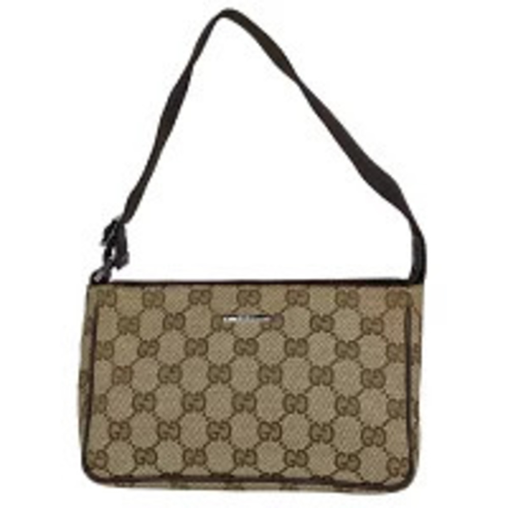 Gucci GG handbag tote bag Clutch canvas brown